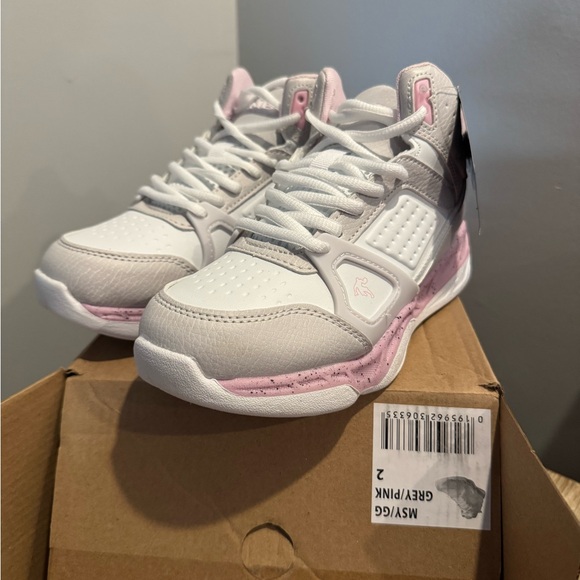 And1 Other - AND1 Assist 6.0 Gray and Pink Sneakers size 2 Youth